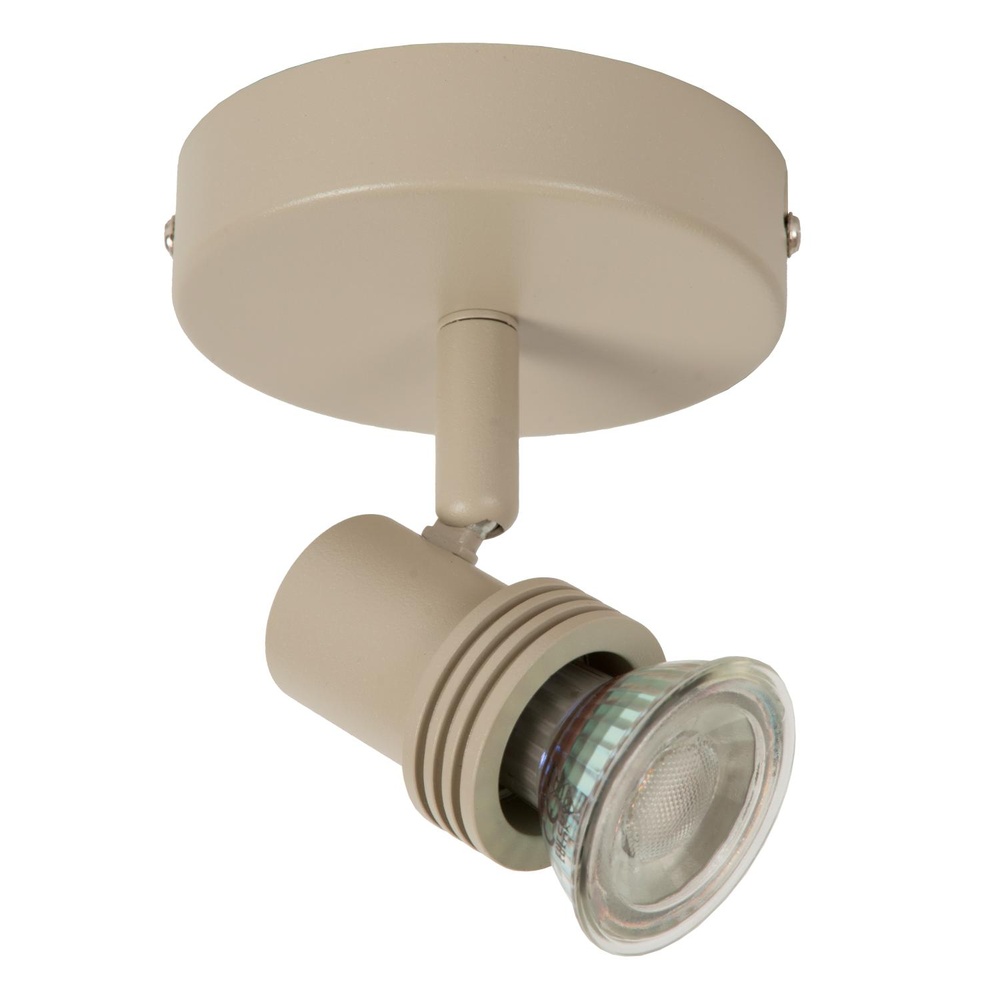 Lucide PlafondspotKianti enkel zand bruin - 53901/01/41